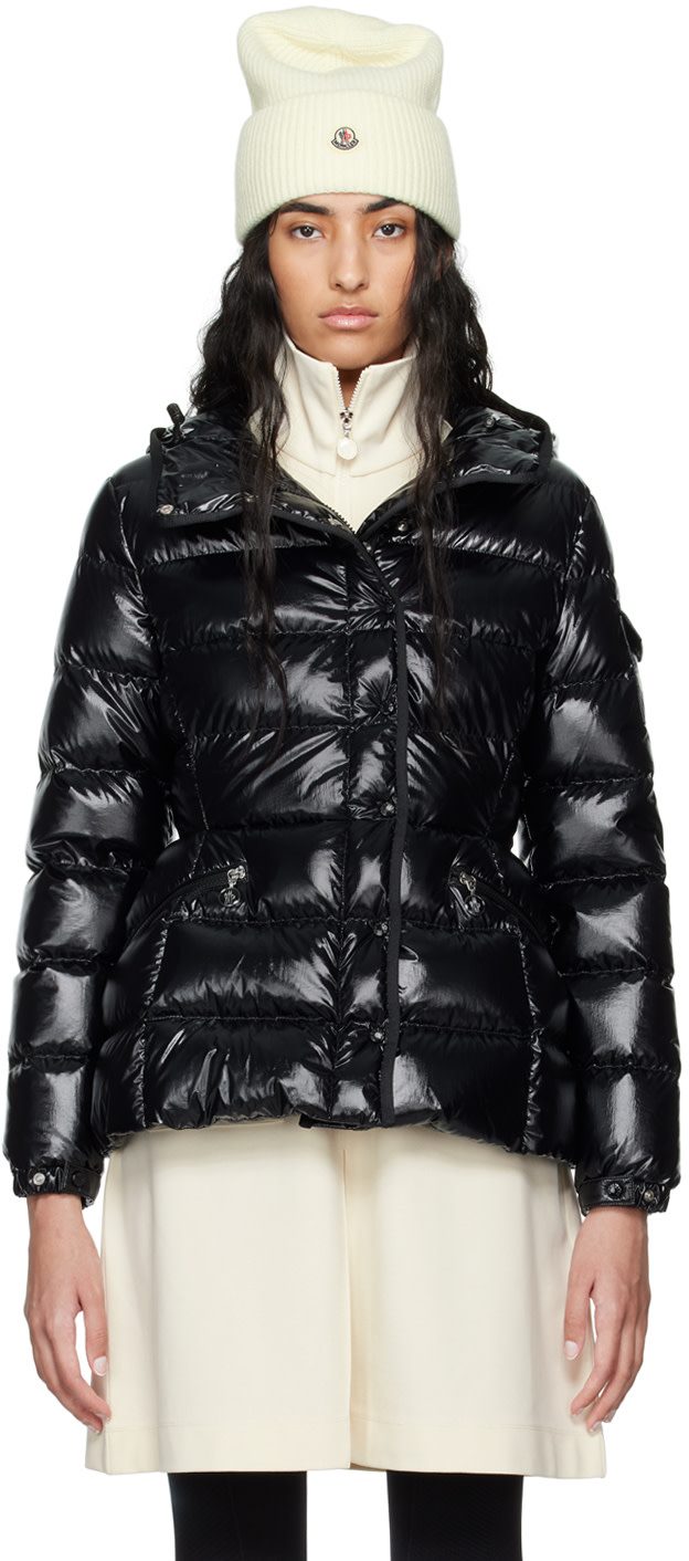 Black Barante Short Down Jacket 242111F061031