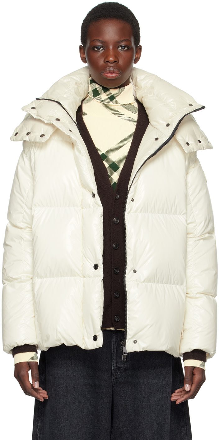 White Parana Down Jacket 242111F061088