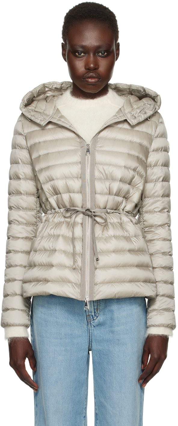 Gray Raie Short Down Jacket 242111F061001