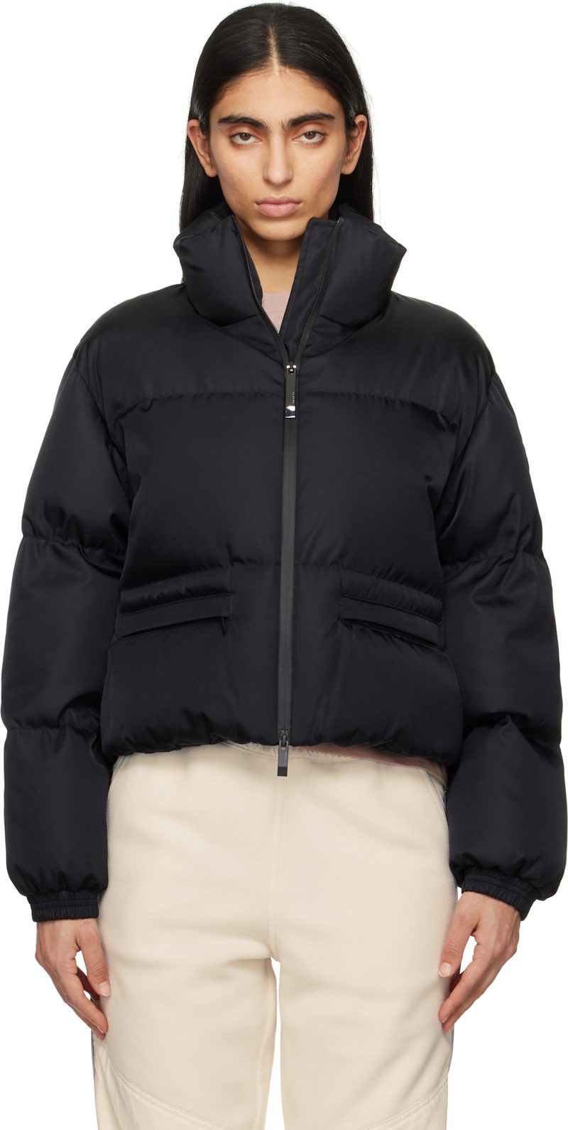 Black Vissec Down Jacket 251111F061013