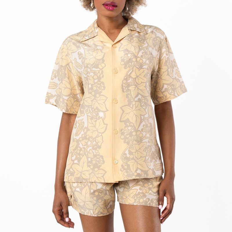 Ivy Print Silk Pyjama Shirt