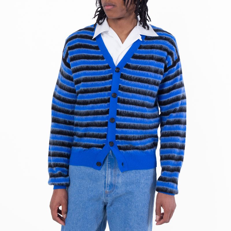 Marni Striped V-Neck Cardigan