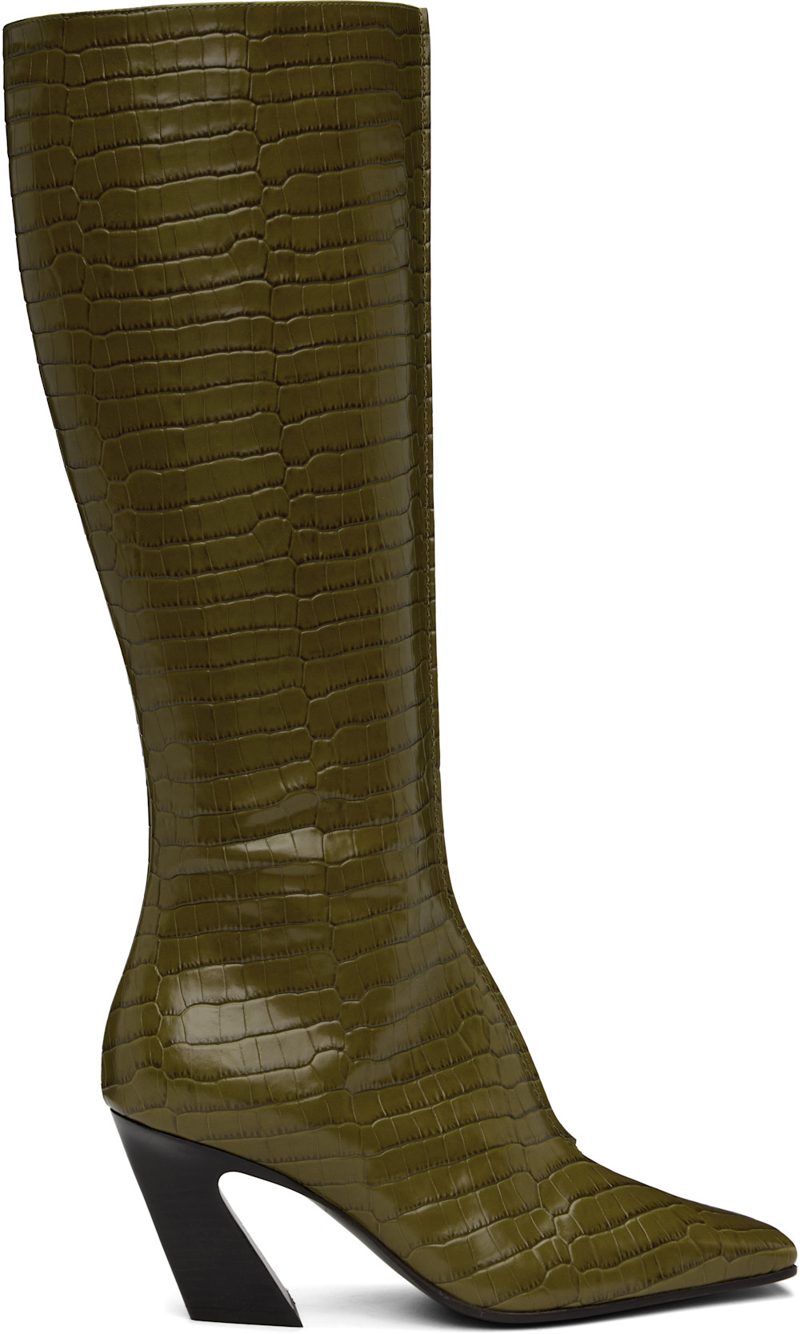 Green Lewis Tall Boots 242798F115004