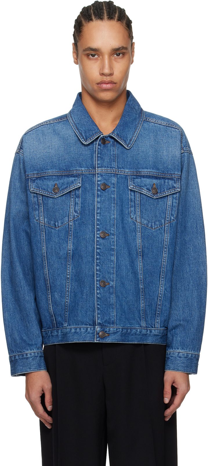The Row Blue Seb Denim Jacket 251359M177003