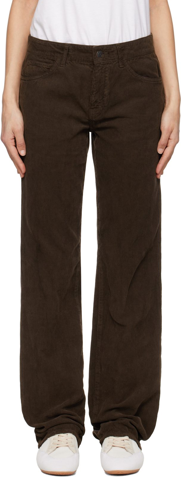 The Row Brown Carlyl Trousers 251359F087026