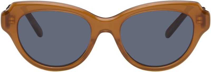 Orange Swan Slim Sunglasses 261677M134011