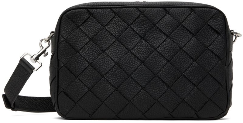 Black Medium Intrecciato Camera Bag 242798M170019