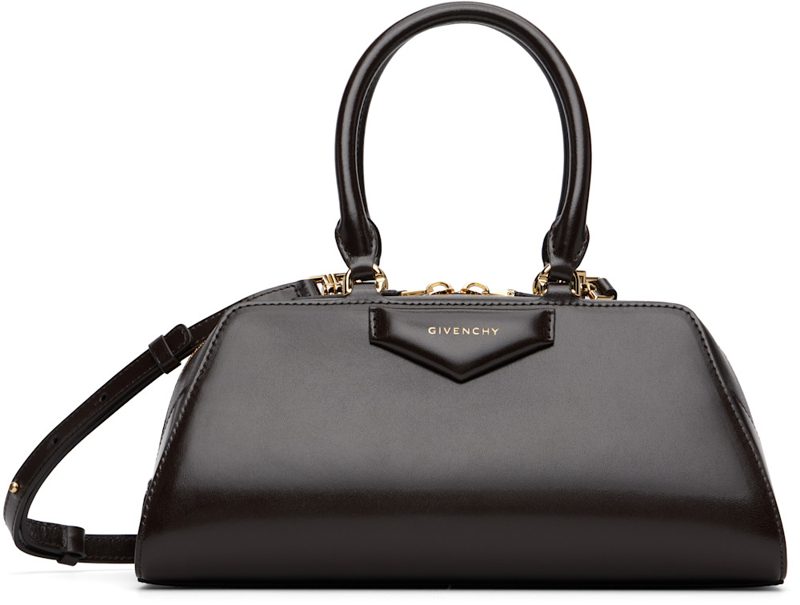 Brown Small Antigona East-West Bag 252278F046005