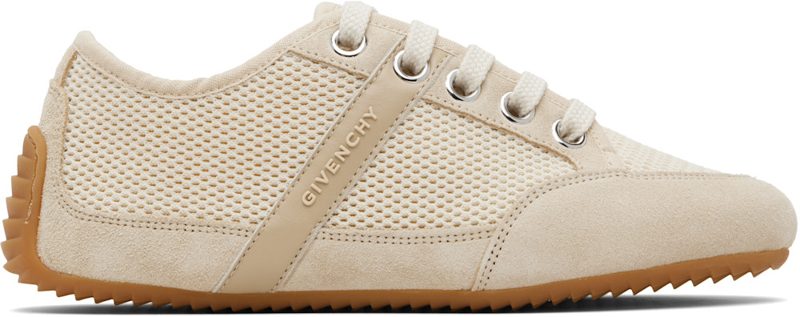 Beige Slim Sneakers 252278F128000