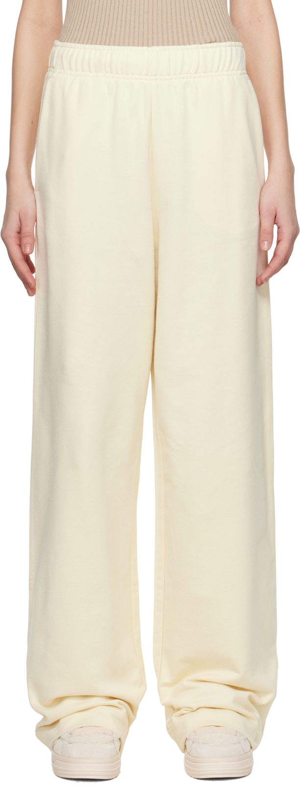 오프화이트 Wide Leg Cotton Sweatpants 251111F086002