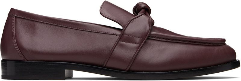 Burgundy Astaire Loafers 252798M231003