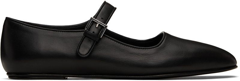 The Row Black Ava Ballerina Flats 251359F118020