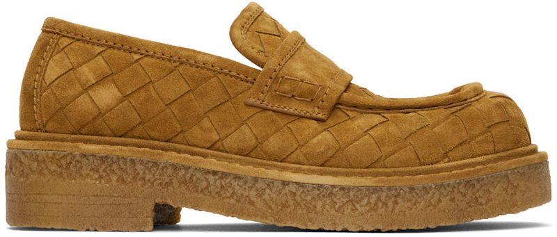 Tan Haddock Loafers 242798M231014
