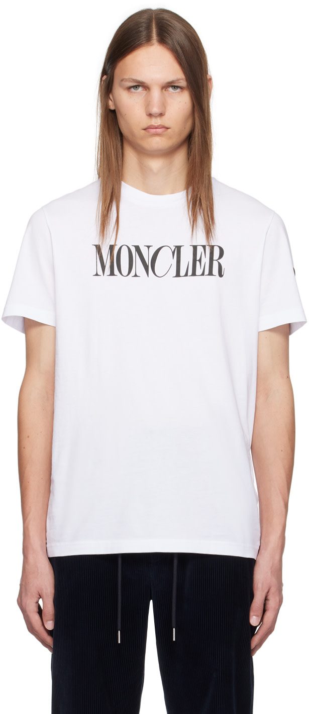 White Logo-Printed T-Shirt 242111M213255