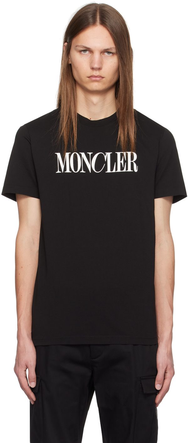 Black Logo-Printed T-Shirt 242111M213254