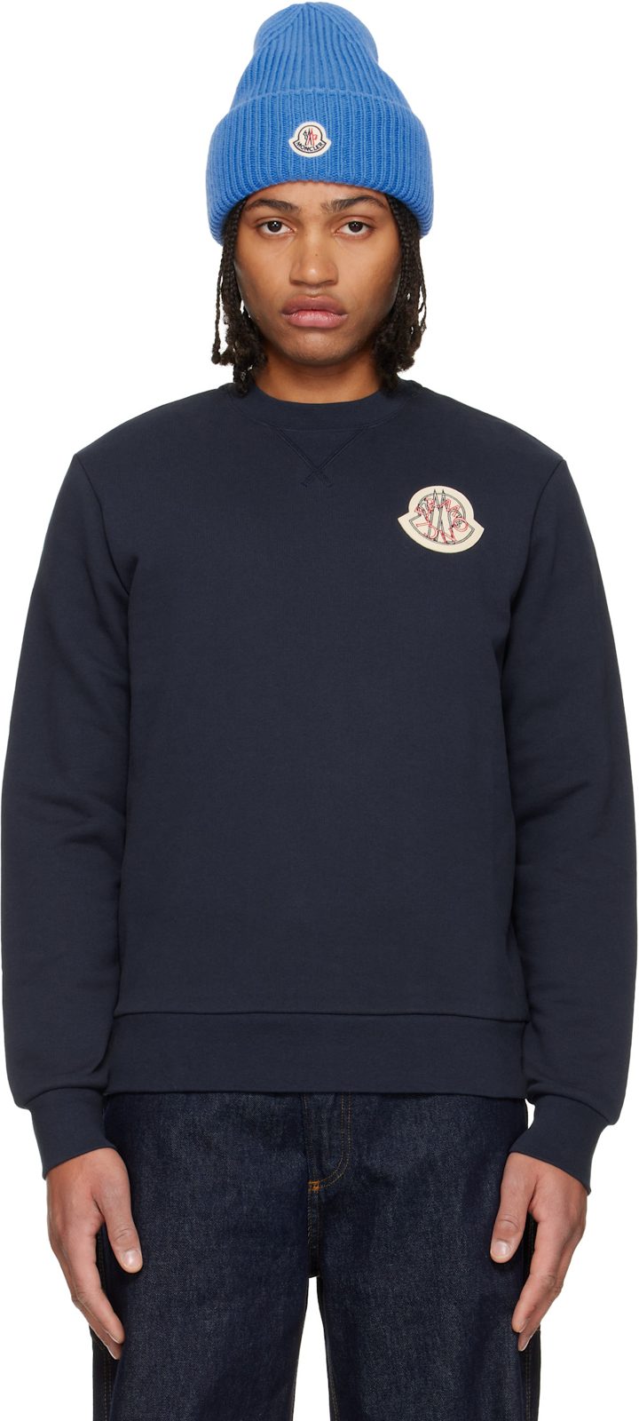 Navy Archivo Creativo Sweatshirt 252111M204035