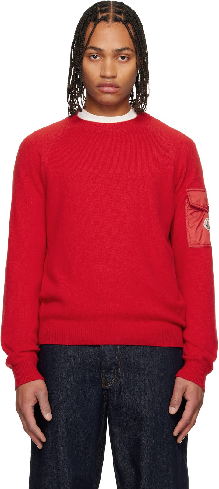 Red Mouline Wool & Cashmere Sweater 252111M201020