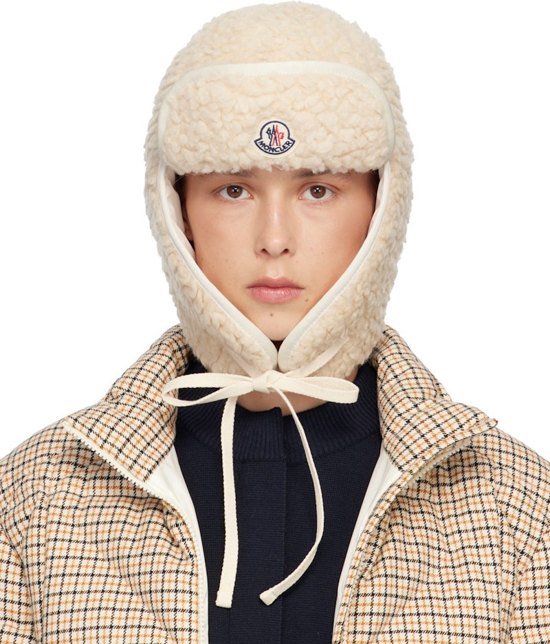 White Teddy Reversible Hat 252111F014029