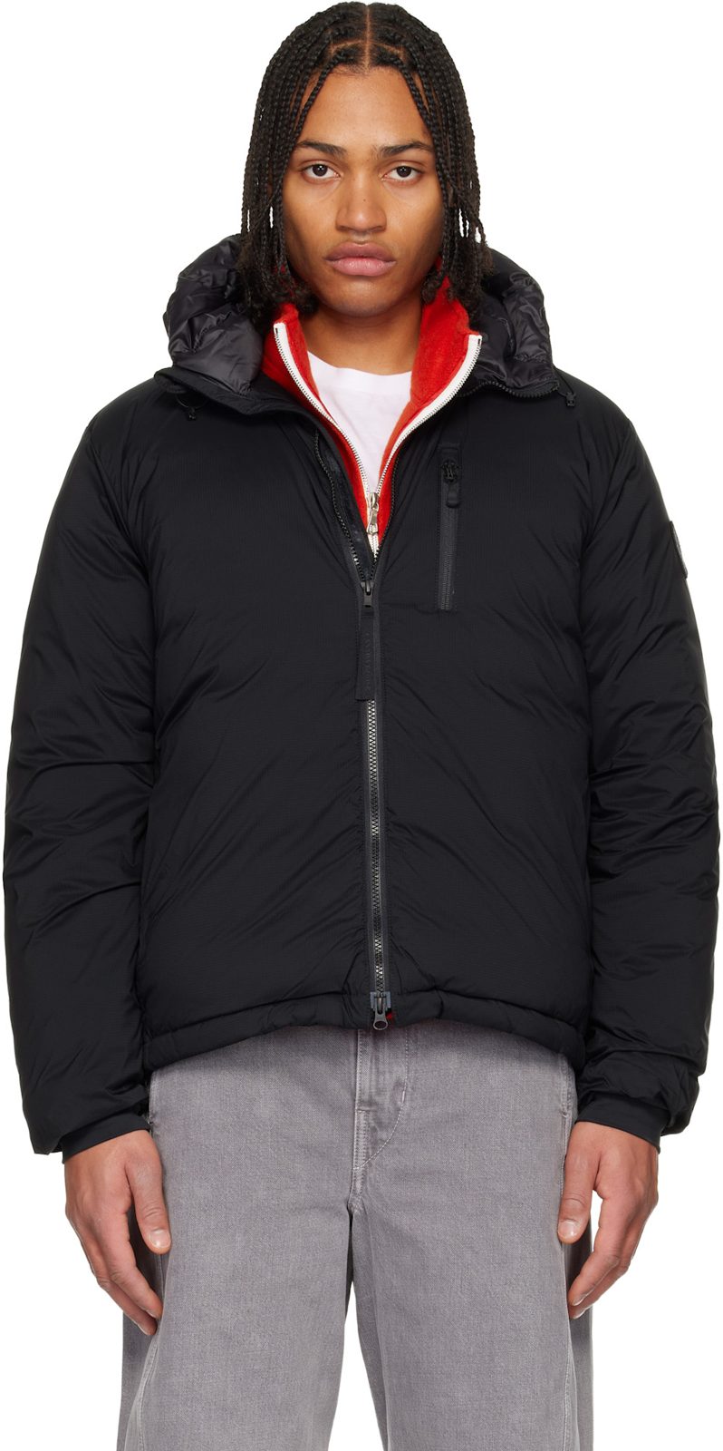 Black Label Lodge Hooded Down Jacket 252014M178025