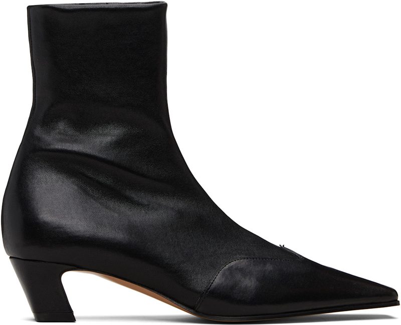 Black Nevada Stretch Low Boots 252914F113009