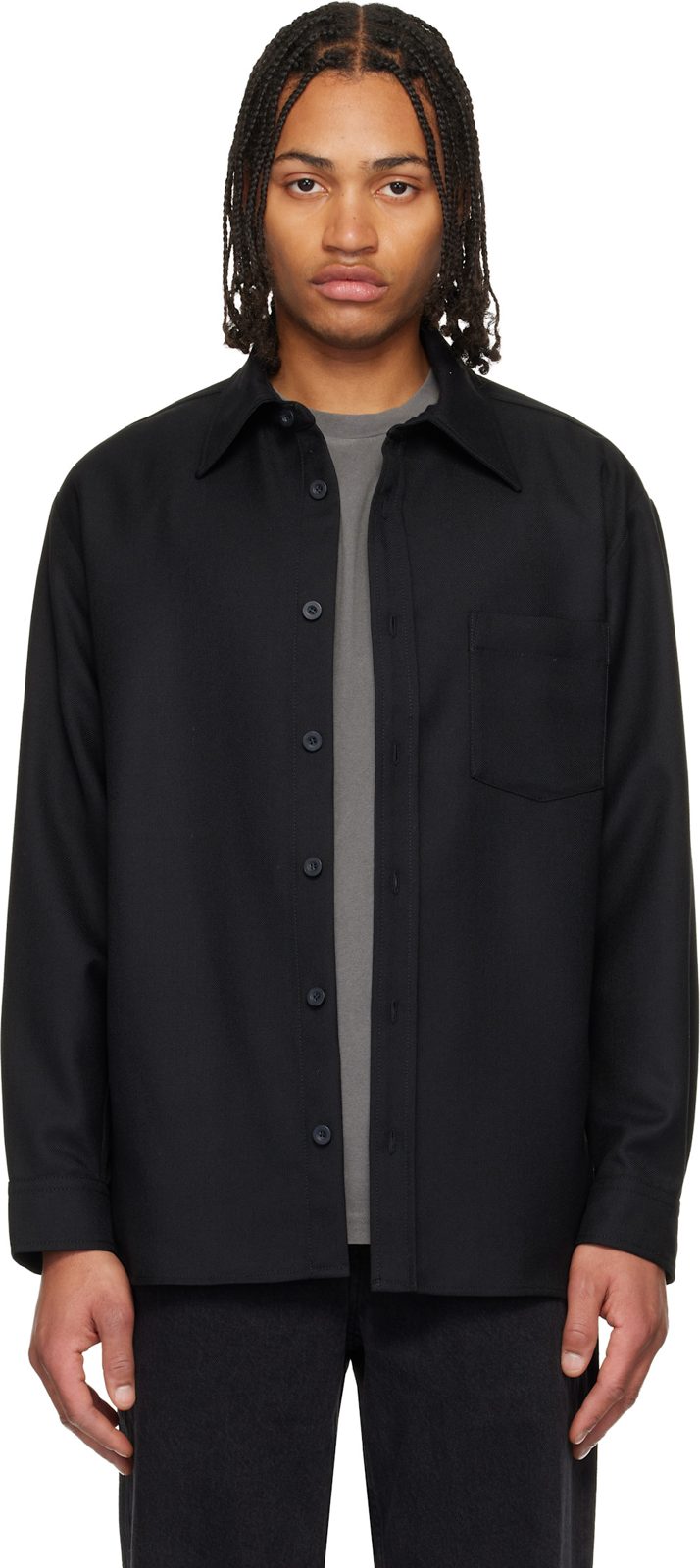 Black Malaury Overshirt 261252M192031