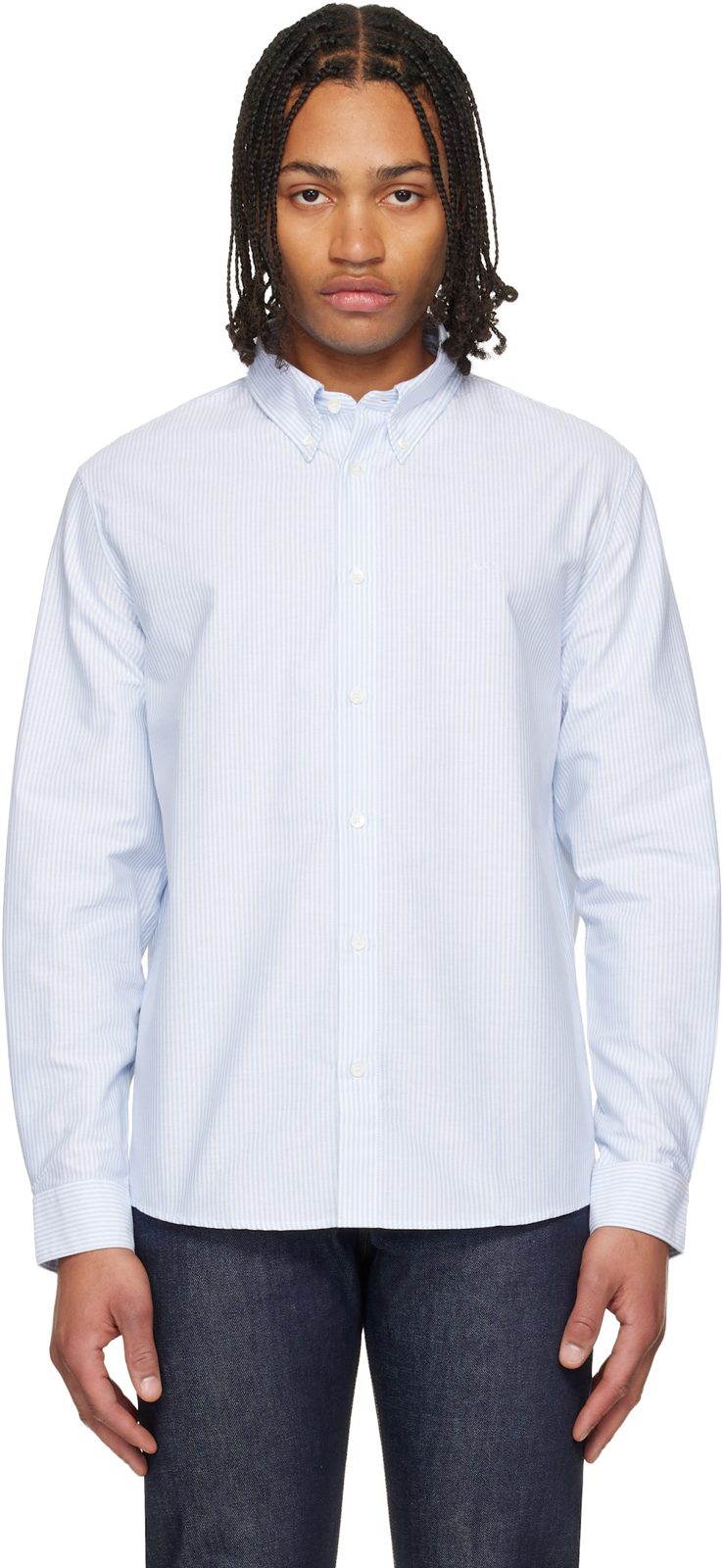 Blue Greg Shirt 261252M192003