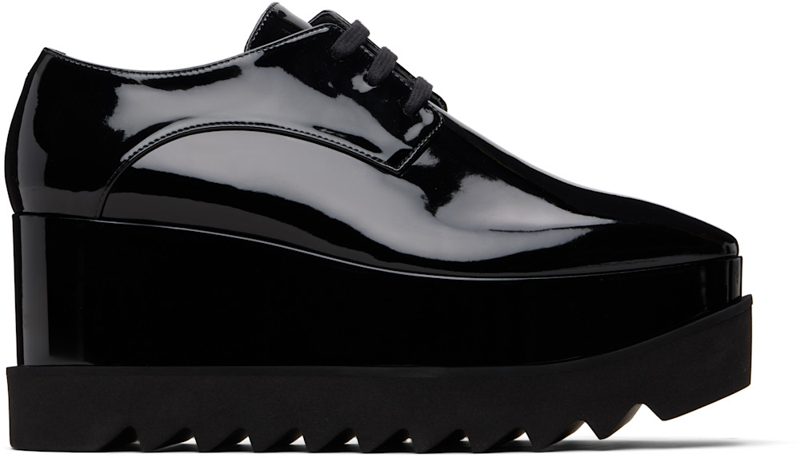 Black Limited Edition Elyse Monochrome Platform Derbys 261471F120000