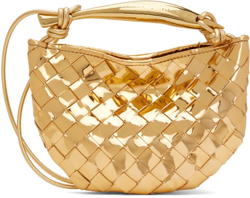Gold Mini Sardine Bag 241798F048020