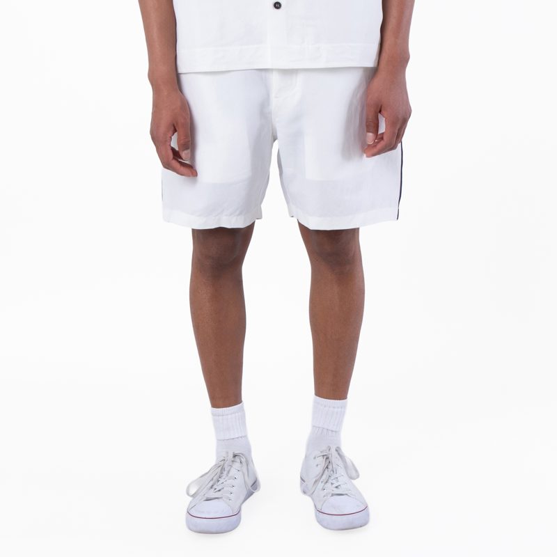 Mens White Bermuda Shorts