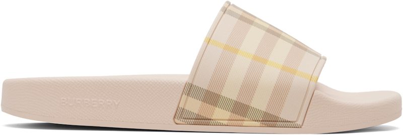 Pink Check Slides 261376F124006