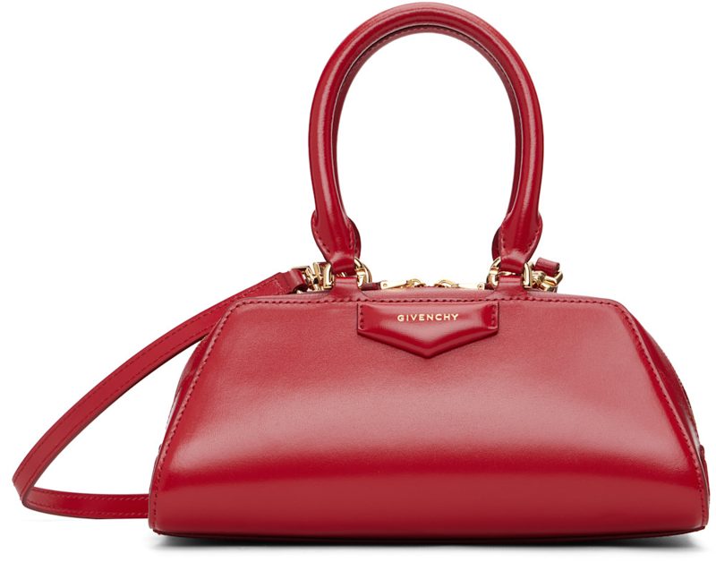 Red Mini Antigona East-West Bag 252278F046002