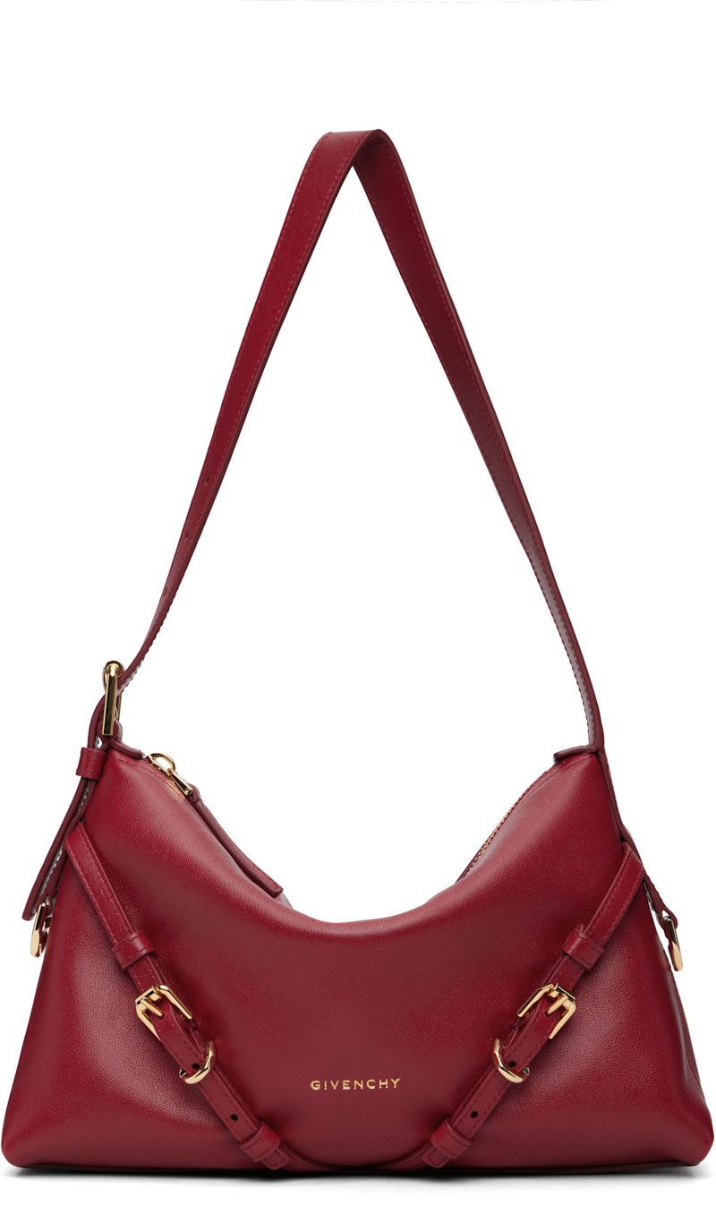 Red Mini Voyou Shiny Leather Bag 252278F048009