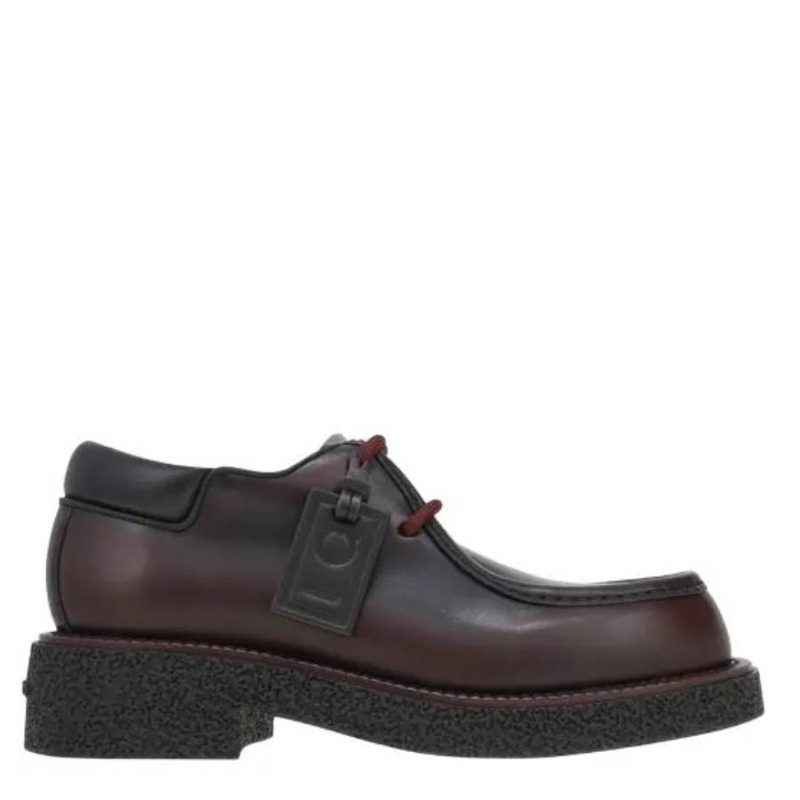 Brown Lace-Up Derbys