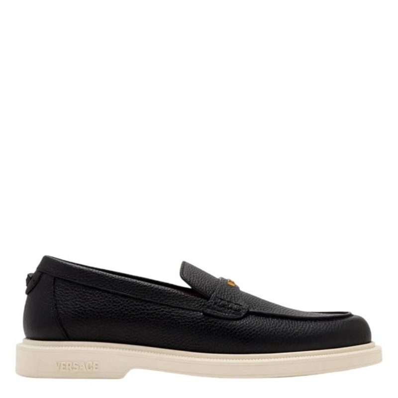 Mens Black Giuliano Loafers