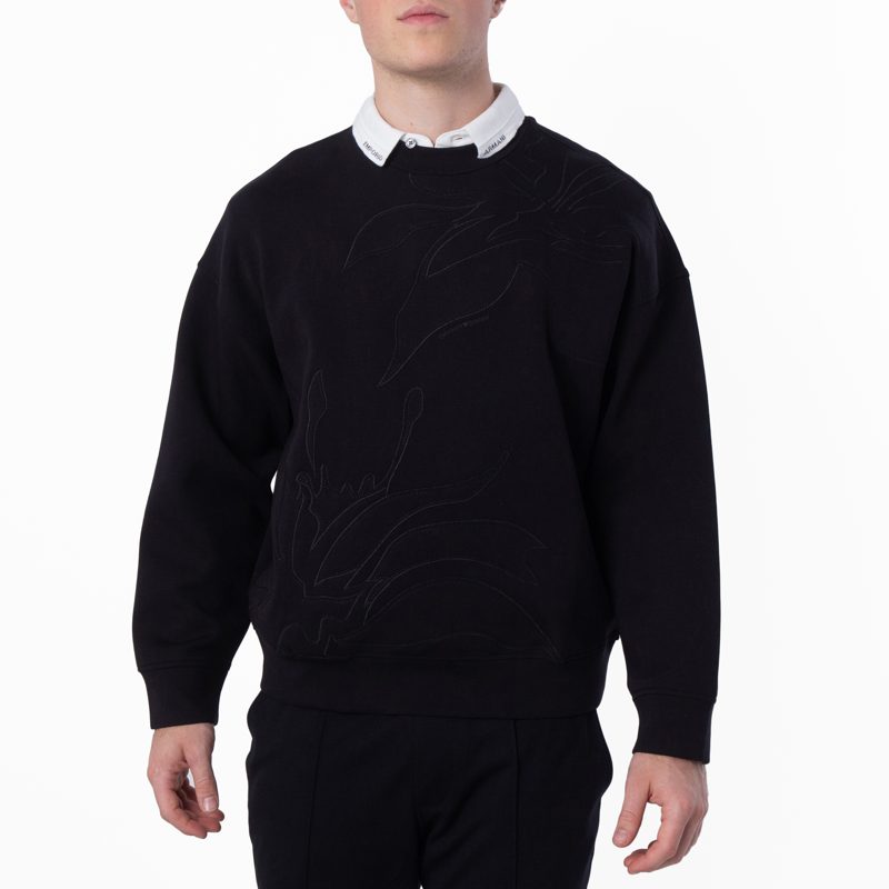 Emporio Armani Embroidered-Design Sweatshirt