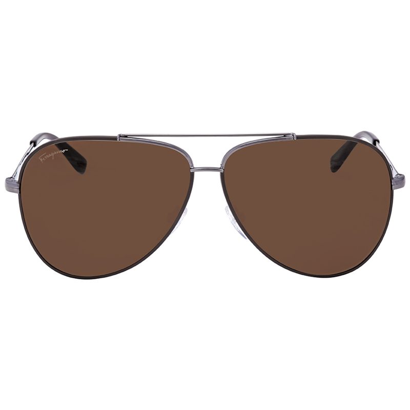 Salvatore Dark Brown Pilot Unisex Sunglasses SF131S 067 60