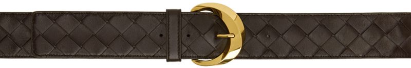 Brown Essential Twist Belt 241798F001006