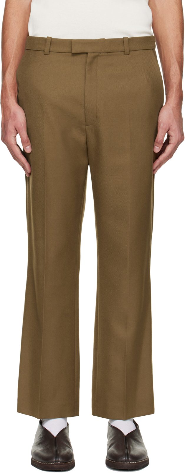 Tan Jim Trousers 261252M191002
