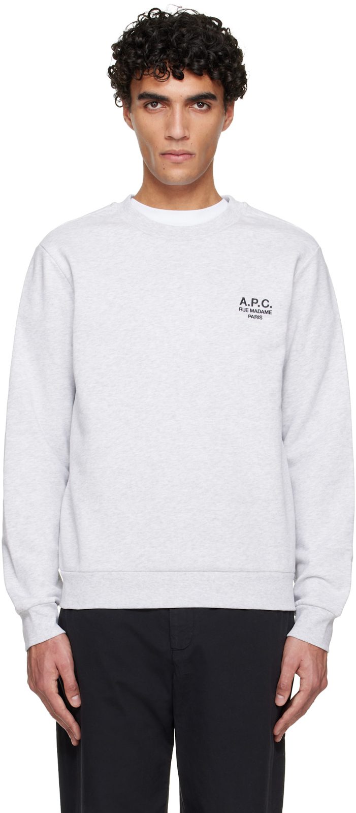 Gray Standard Rue Madame Sweatshirt 261252M204005
