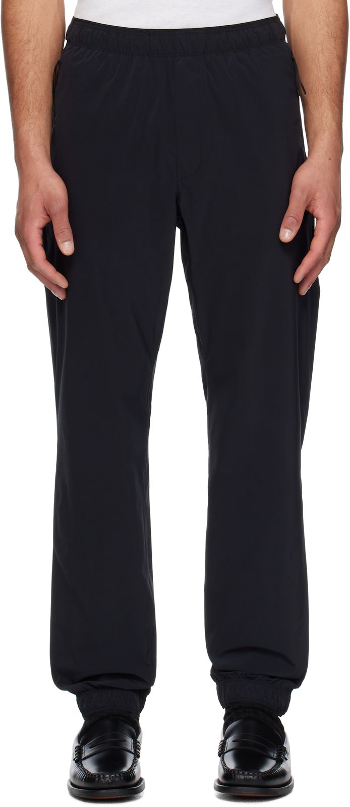 Black Logo Patch Jogging Trousers 251111M191073