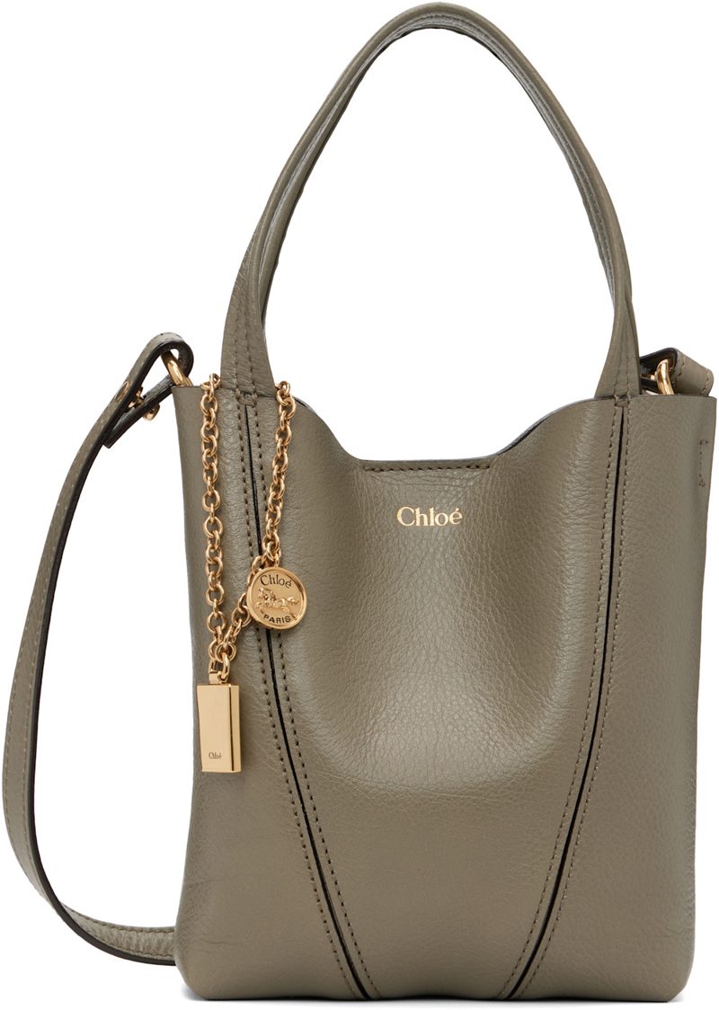 Green Small Chloe Spin Tote 261338F049002