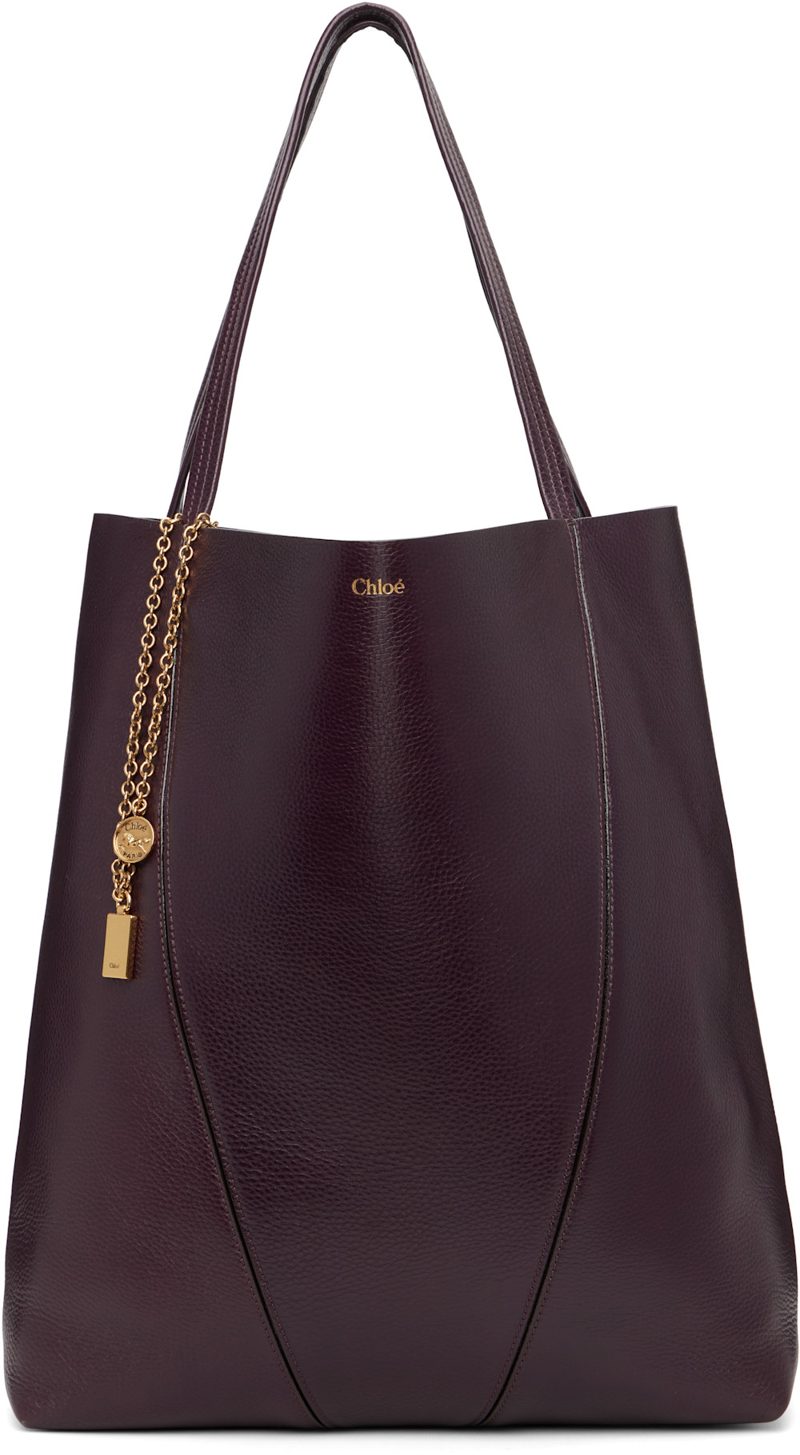 Brown Large Chloe Spin Tote 261338F049005