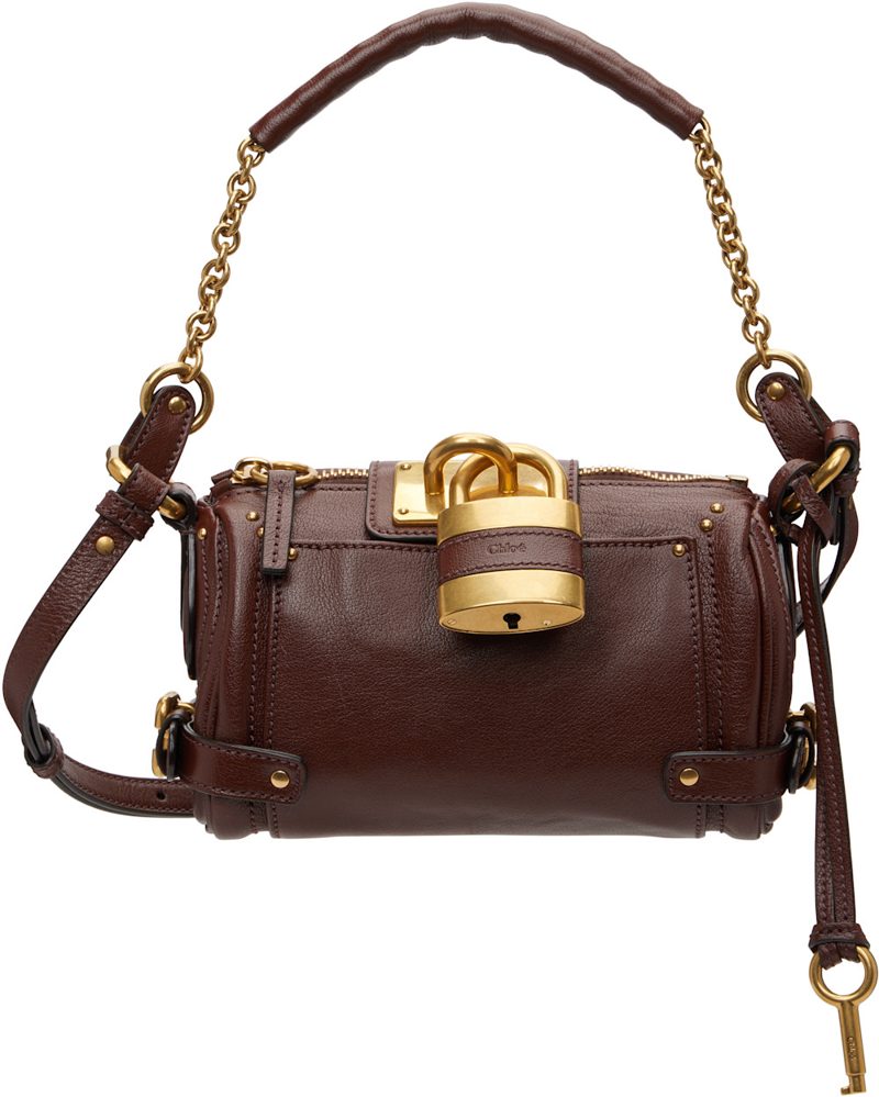 Chloe Brown Small Paddington Chain Bag 252338F048018