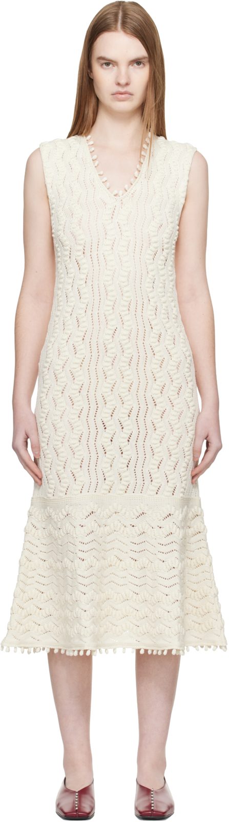 ์คํํ์ดํธ Pointelle Midi Dress 261249F055003