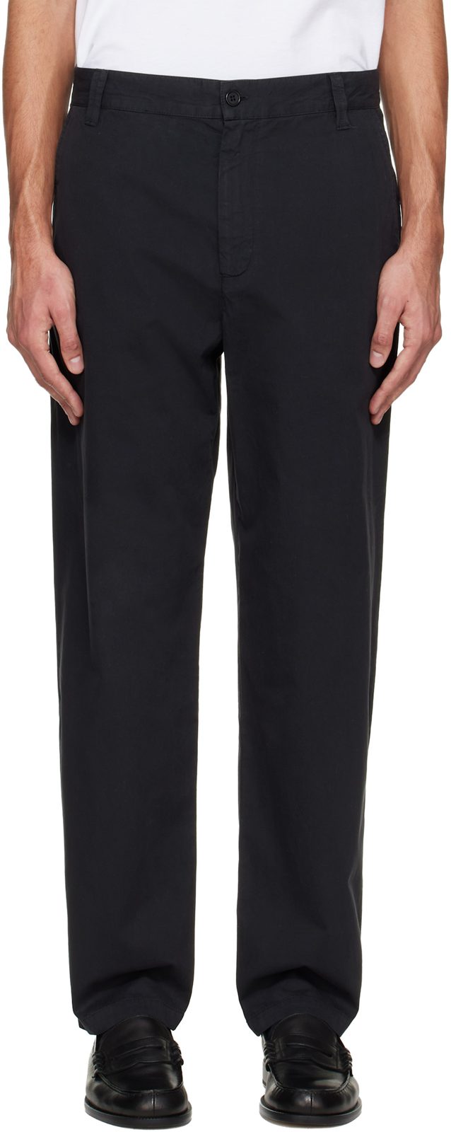 Black Lawrence Chino Trousers 261252M191016