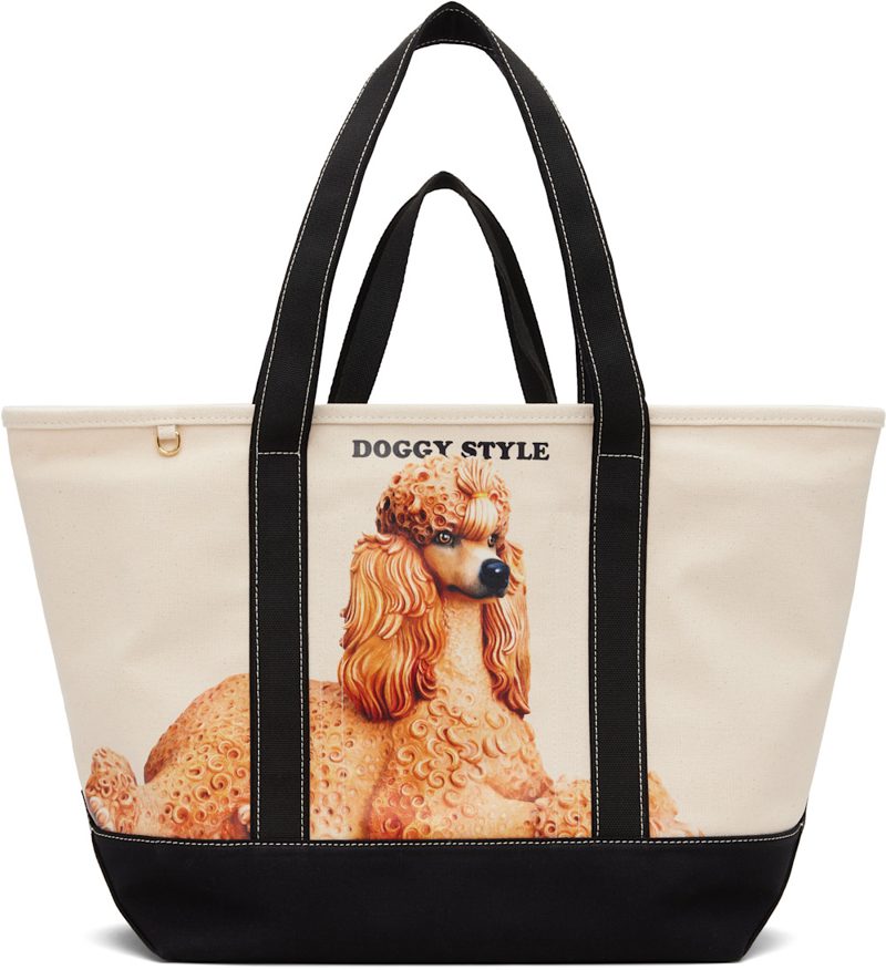 Beige & Black Jeff Koons Edition Large N/S Tote 261471F049002