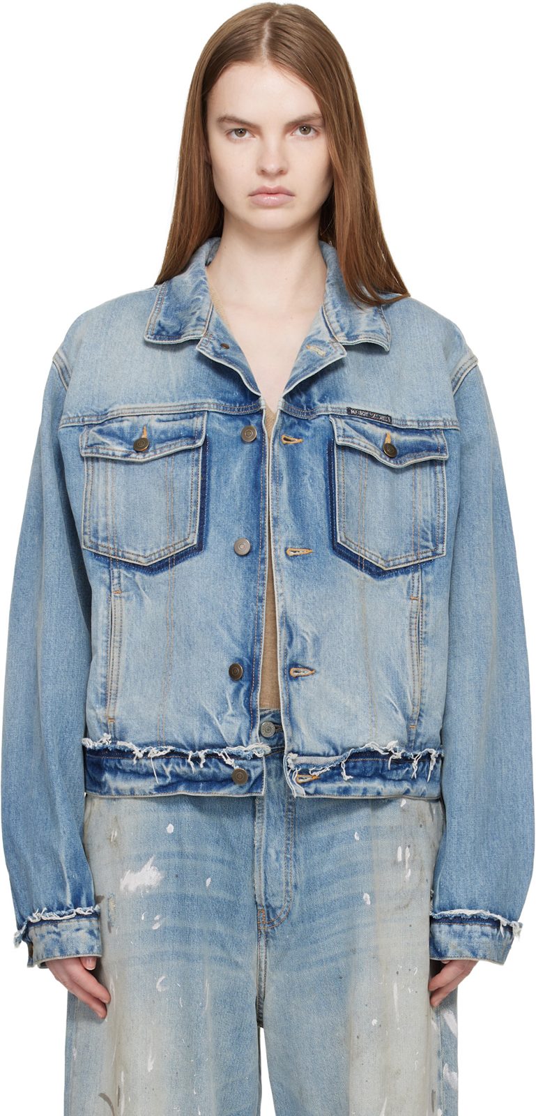 Blue Denim Jacket 261168F060001