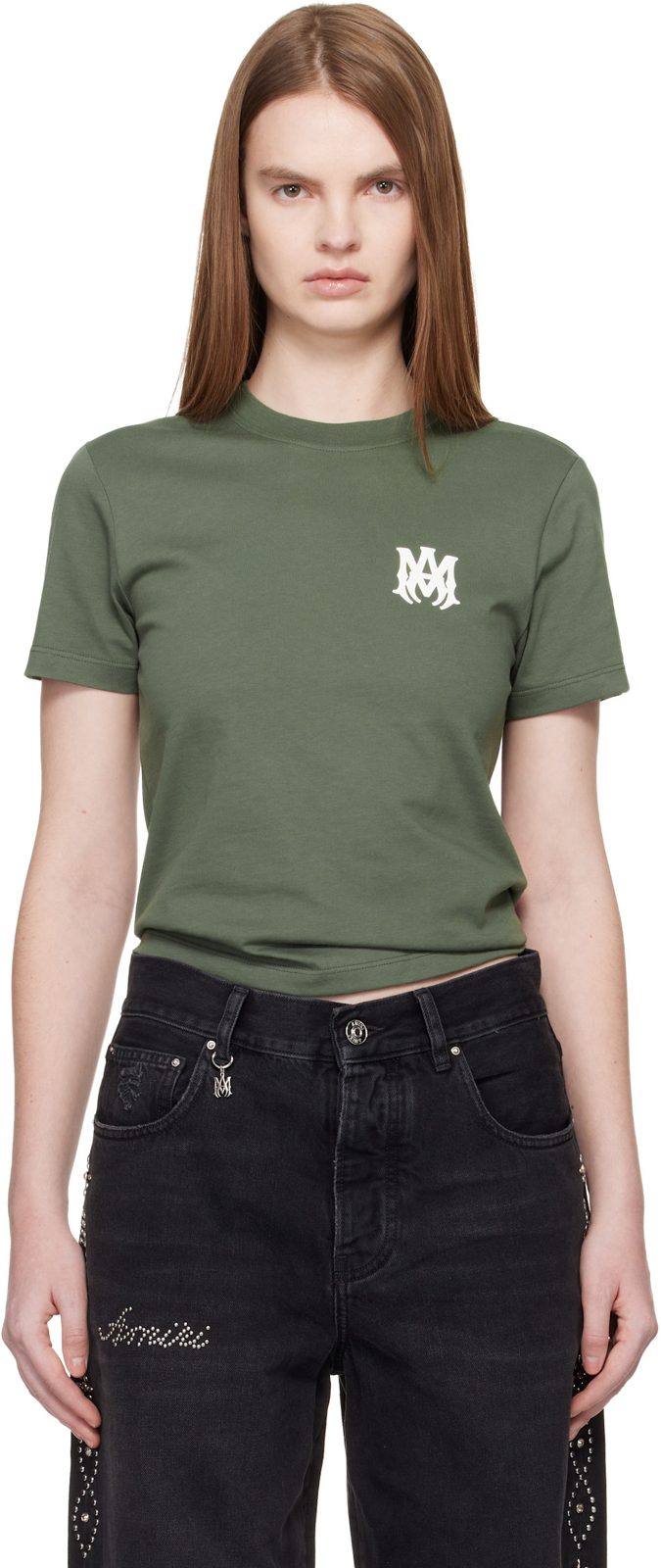 Green MA Core Logo T-shirt 261886F110008