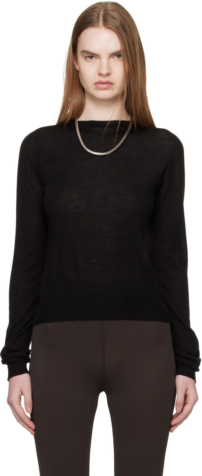 Black Temple Biker Level Sweater 261232F096013