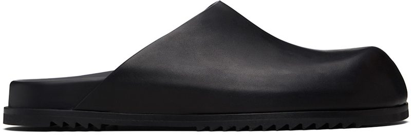 Black Temple Mule Granola Loafers 261232F121001